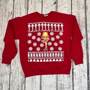 A Christmas Story Red Ugly Sweater Pullover Jumper Sweatshirt